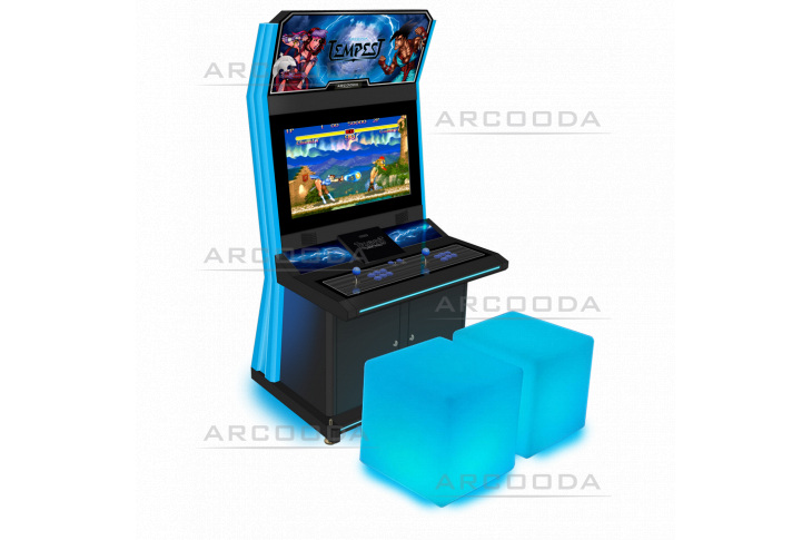 Illuminated Arcade Stool for Tempest SD Arcade Machine