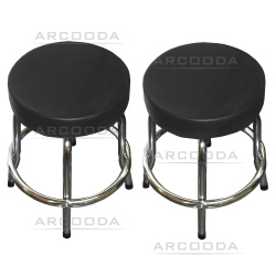 Arcade Stool Chrome with Swivel Seat 2 Piece Set