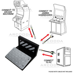 Gun Pedal Assembly for Arcooda Machines - Machine Connection Setups