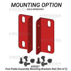 Gun Pedal Assembly with Switch & 6 Pin Harness -  Mounting Option