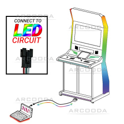 Pedal Assembly Cable with Switch LED and USB Plug 200cm -LED Circuit